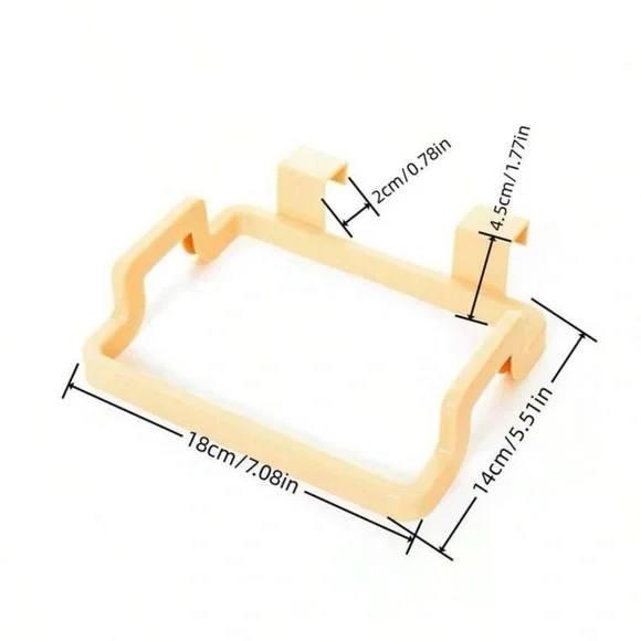 1pc Multi-Purpose Creative Kitchen Storage Rack Trash Bag Holder Cloth - Picture 6 of 7